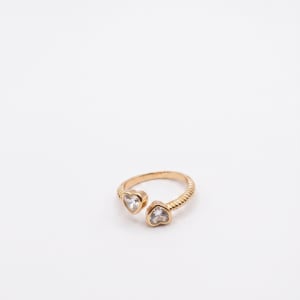 Twin heart Ring
