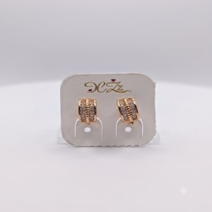 Gold plated earing