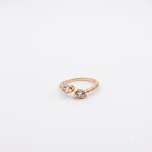 Twin heart Ring