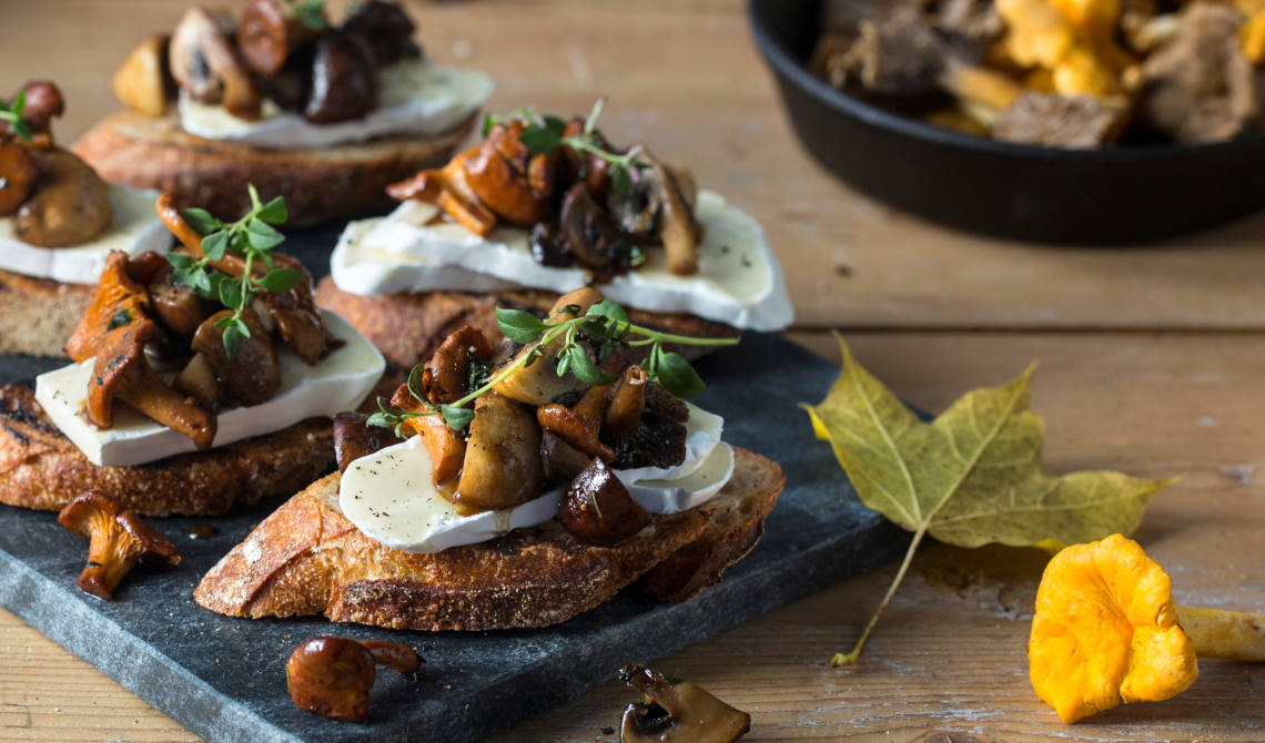 Bruschetta med balsamicostekt sopp