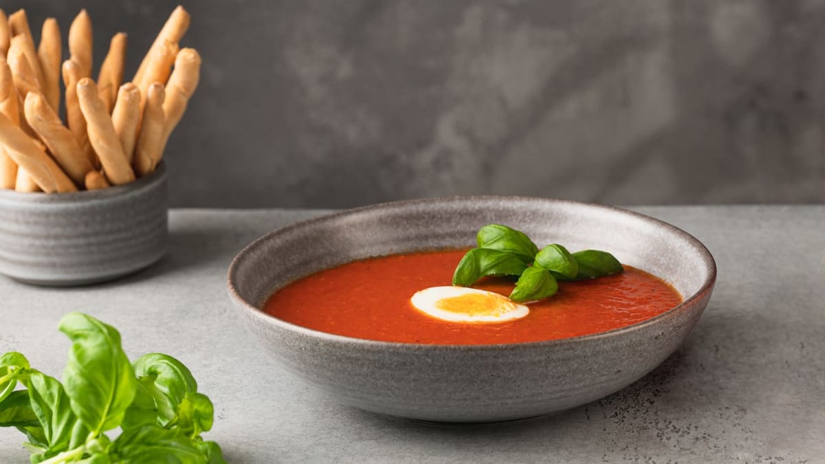 Kremet tomatsuppe