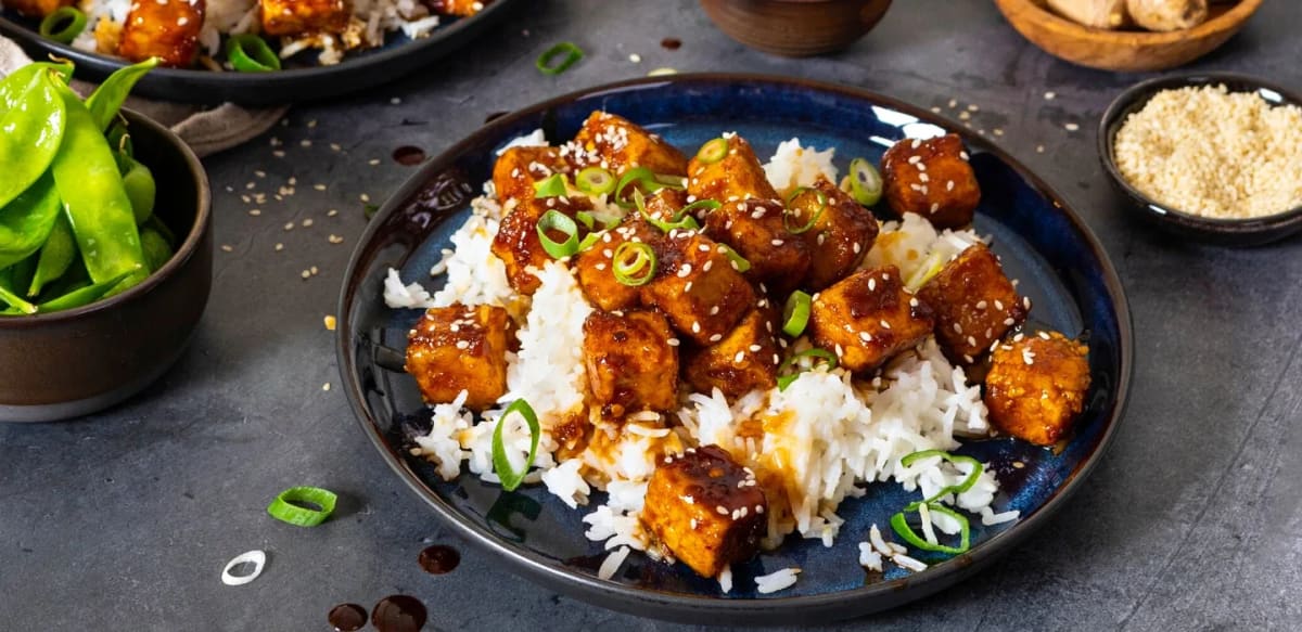 General Tso's tofu