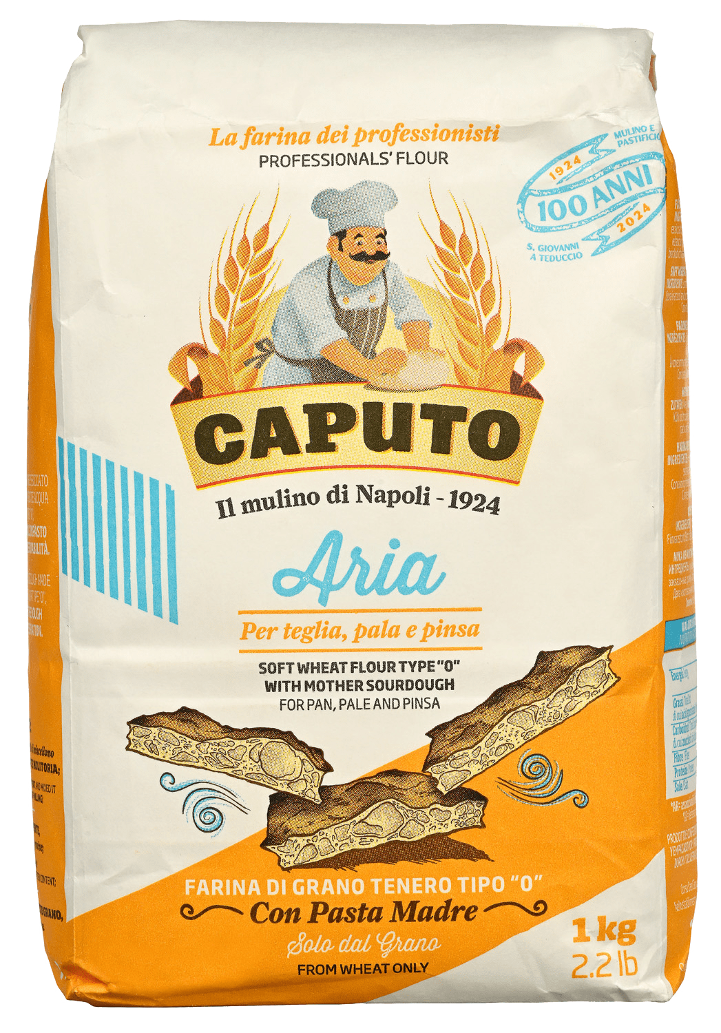 Caputo Aria hvetemel tipo-0 inaktiv surdeig 1 kg