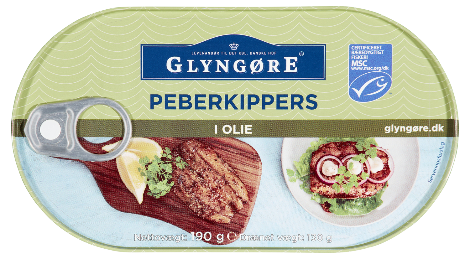 Glyngøre pepperkippers i olje 190 g