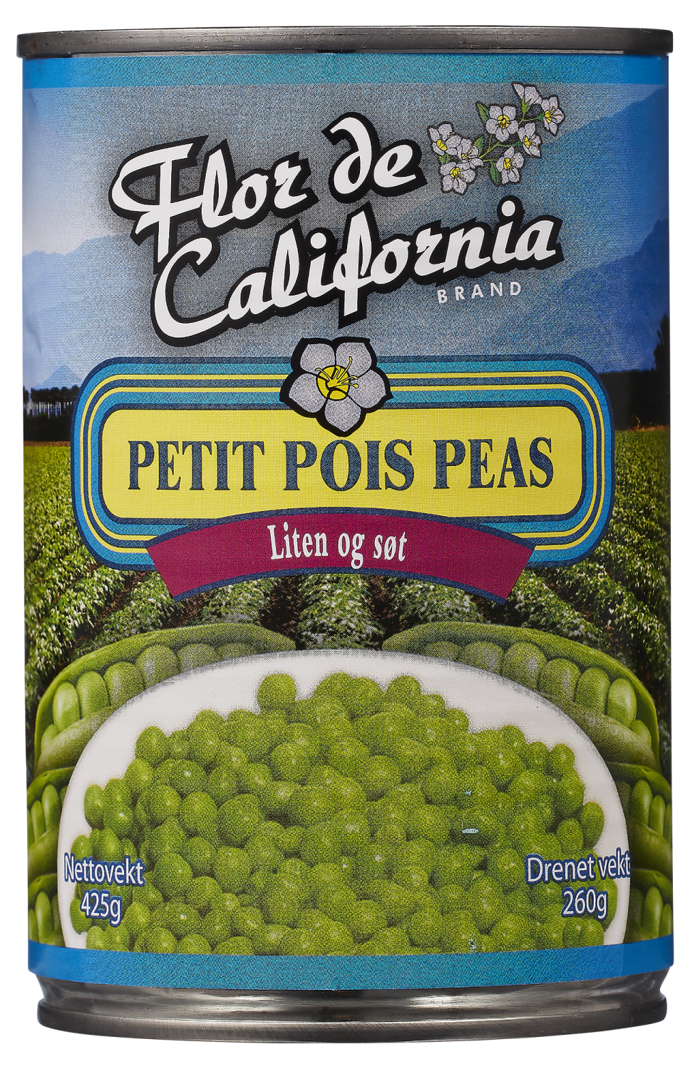 Flor de California petit pois (erter) 425 g