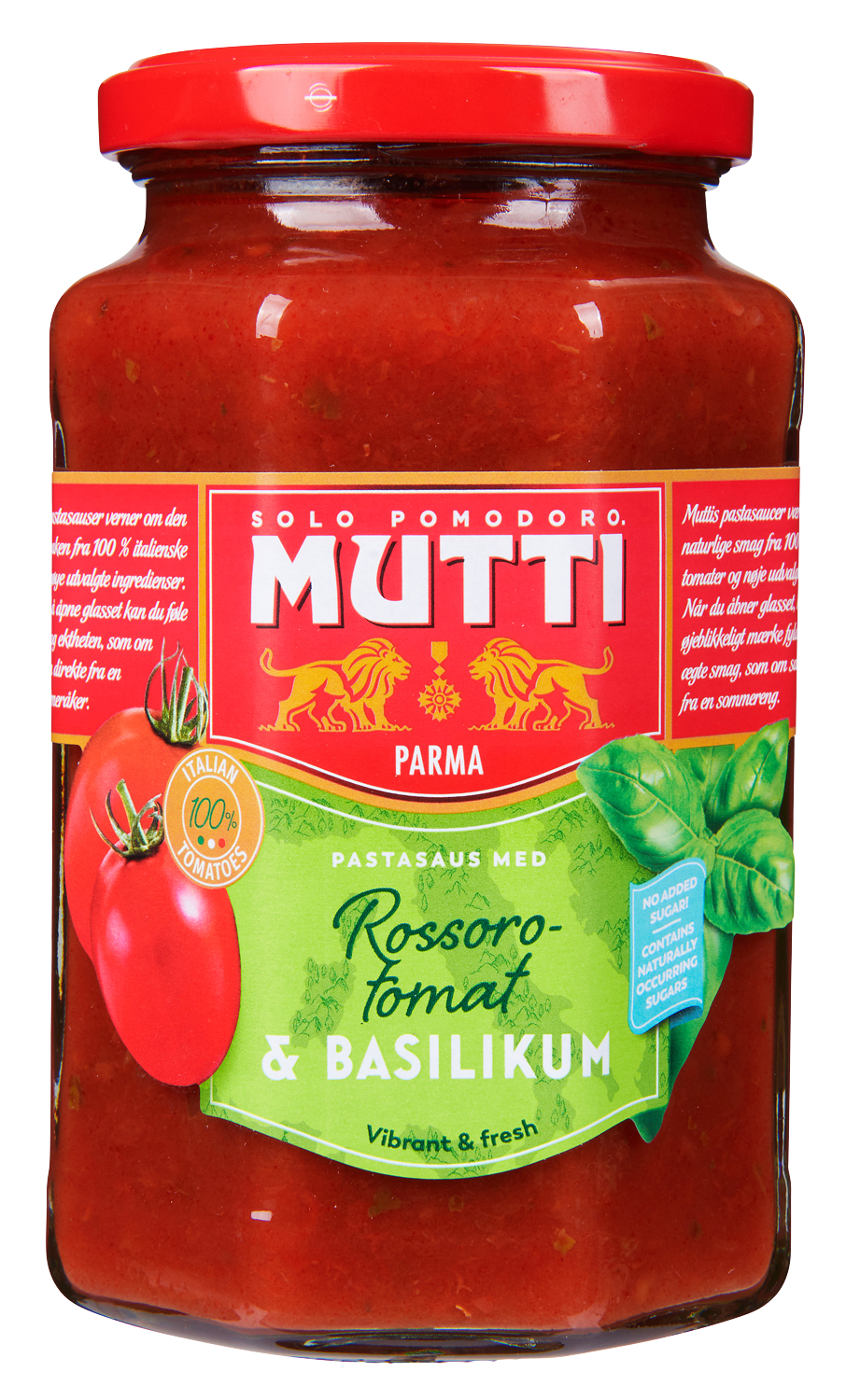 Mutti pastasaus m/basilikum 400 g