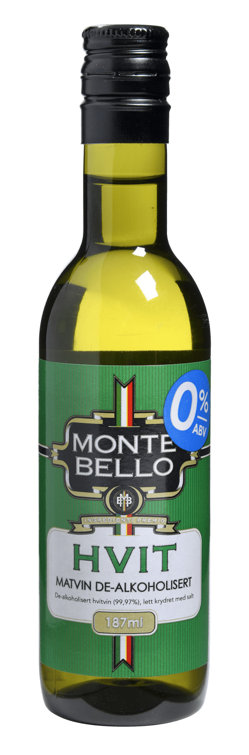 Montebello 0% hvit matvin 187 ml