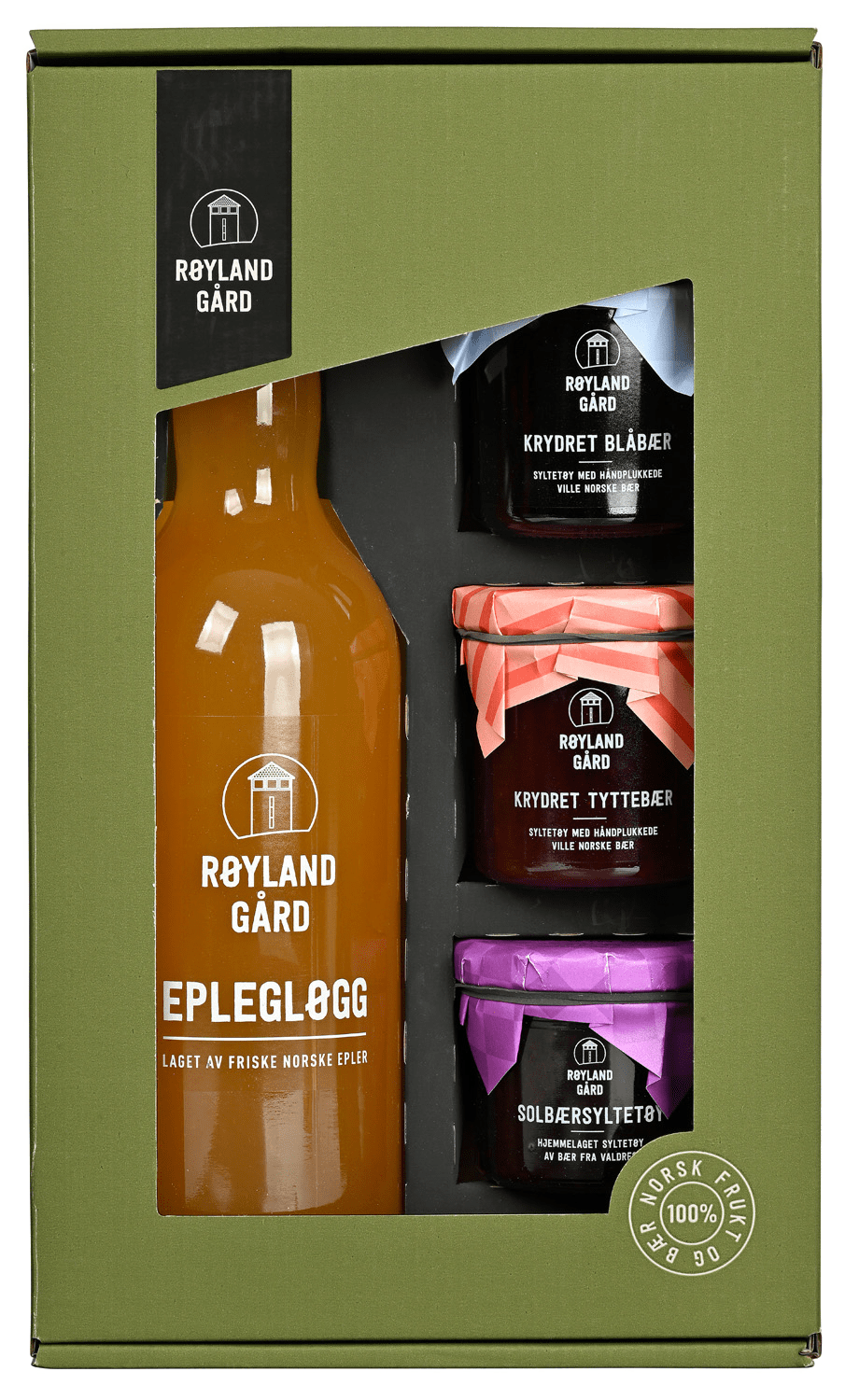 Røyland gavepakke gløgg & syltetøy x 3