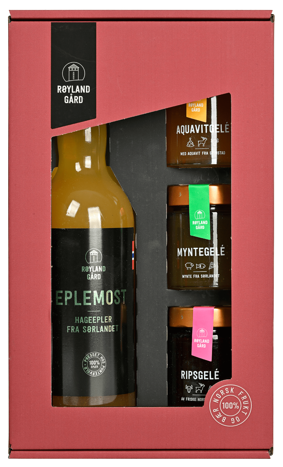 Røyland gavepakke eplemost & gelé x 3