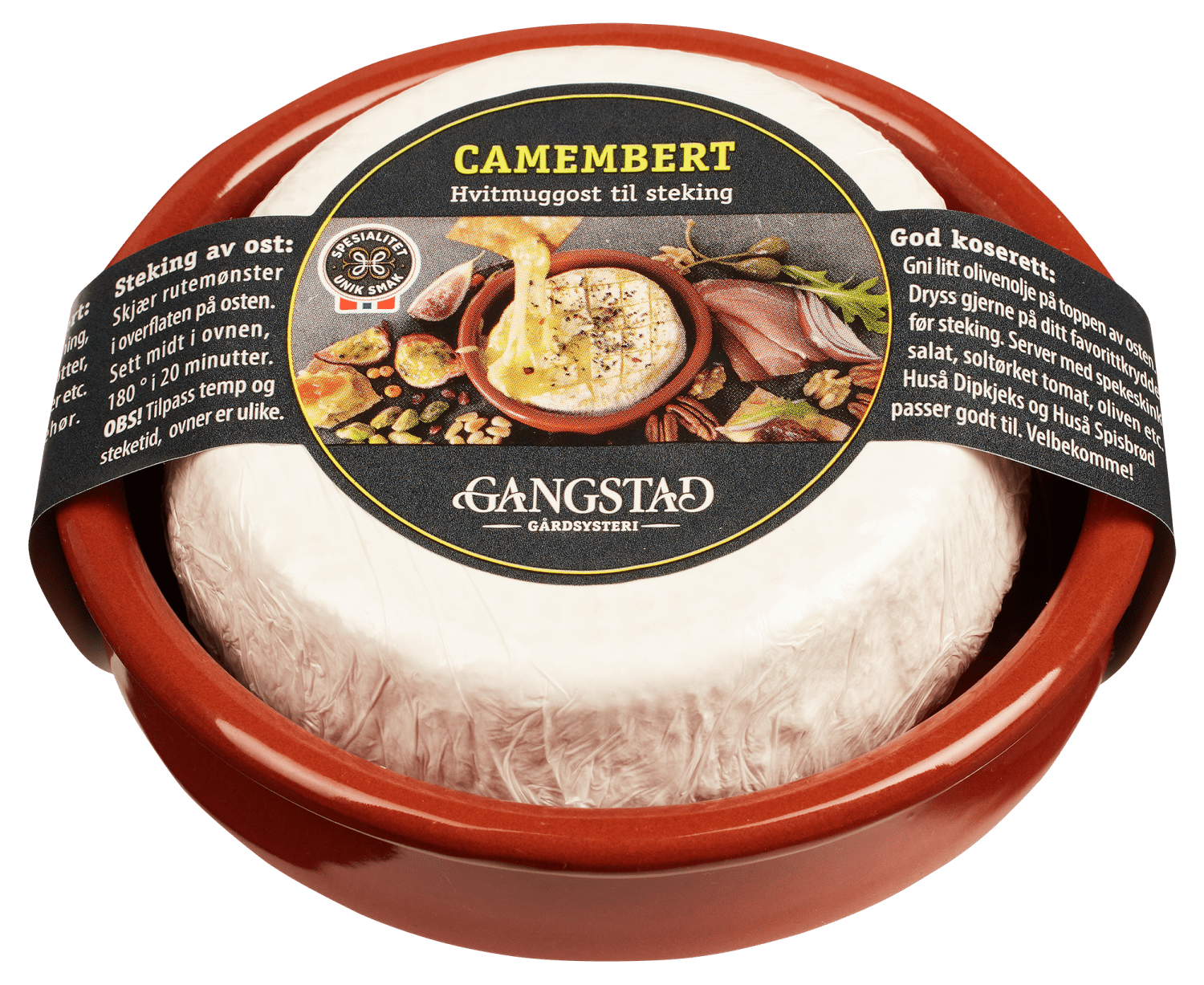 Gangstad camembert i keramisk fat 200 g