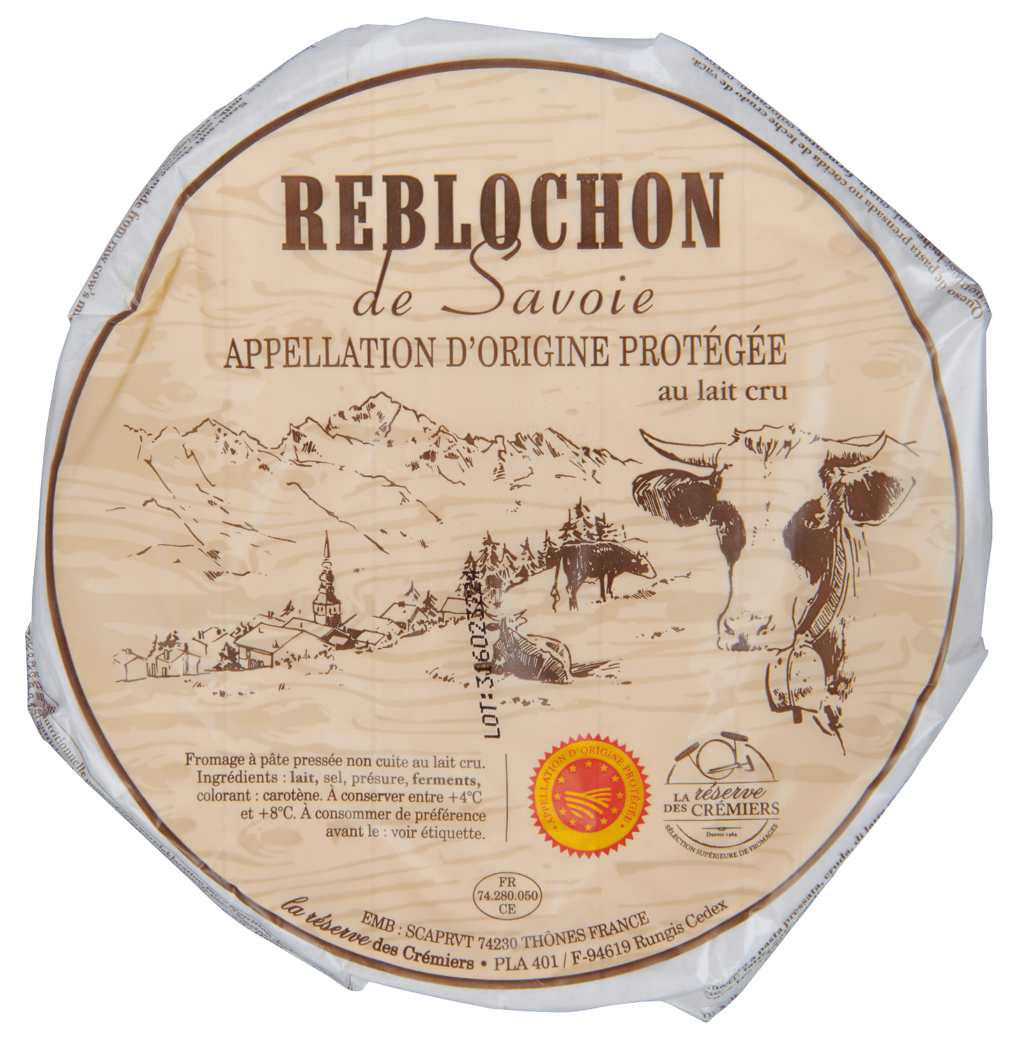 (Nytt nr 904948) Reblochon AOP ca 500 g