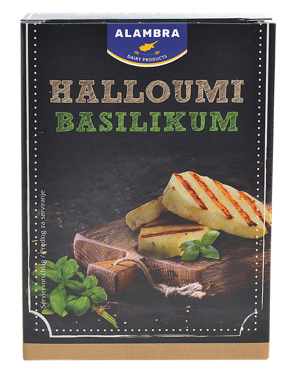 Alambra halloumi m/basilikum 200 g
