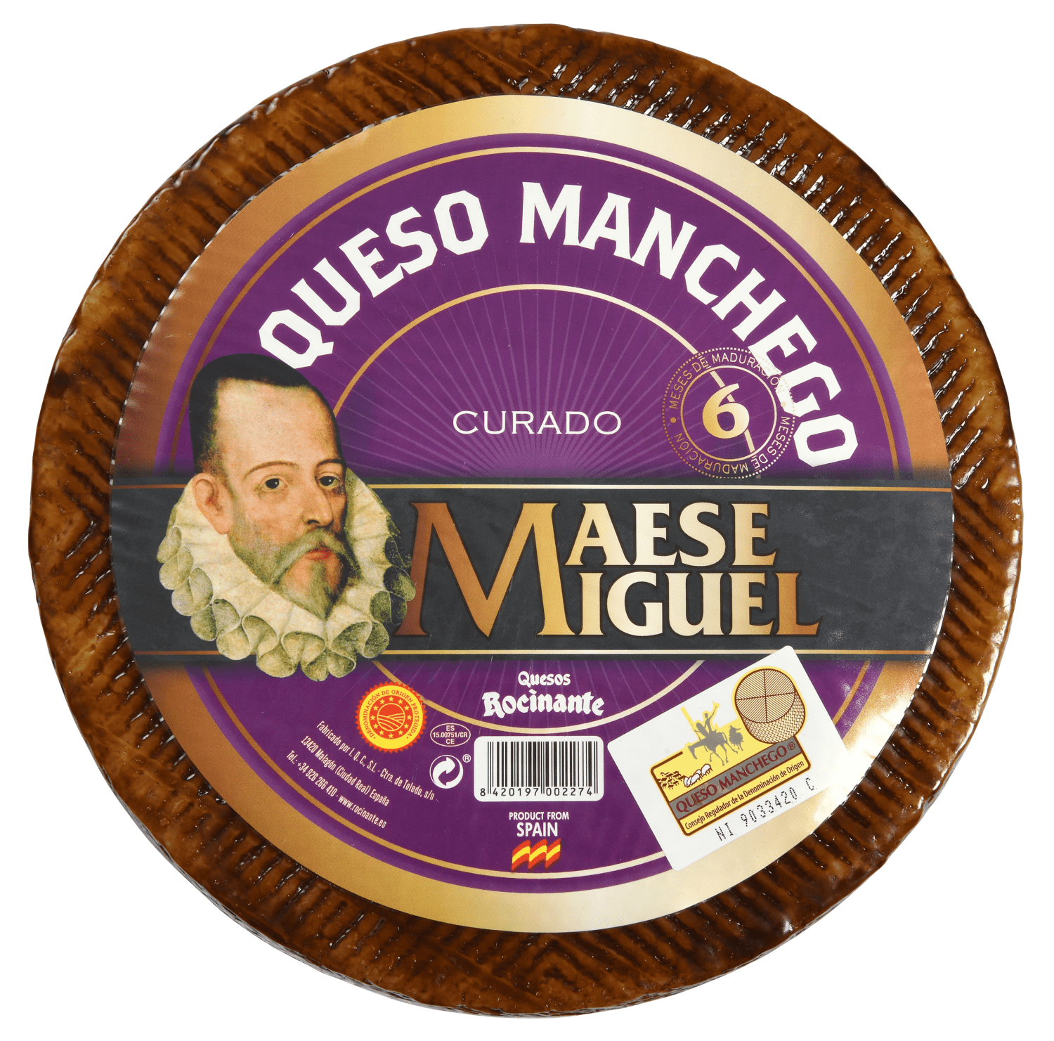 Manchego 6 mnd DOP ca 3,3 kg