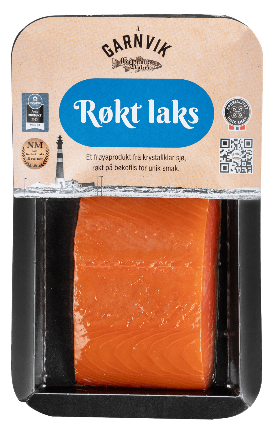 Garnviks Røkeri røkt laks bit 200 g