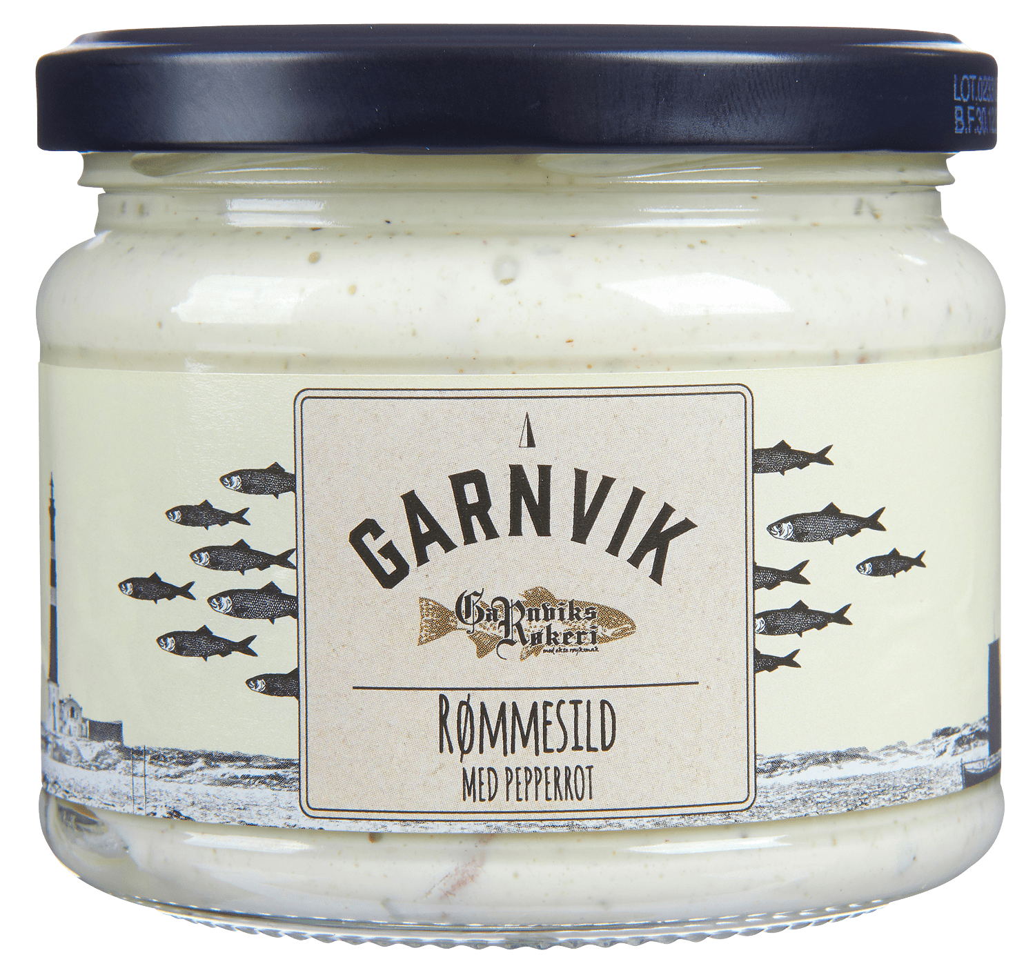 Garnviks Røkeri rømmesild m/pepperrot 300 g