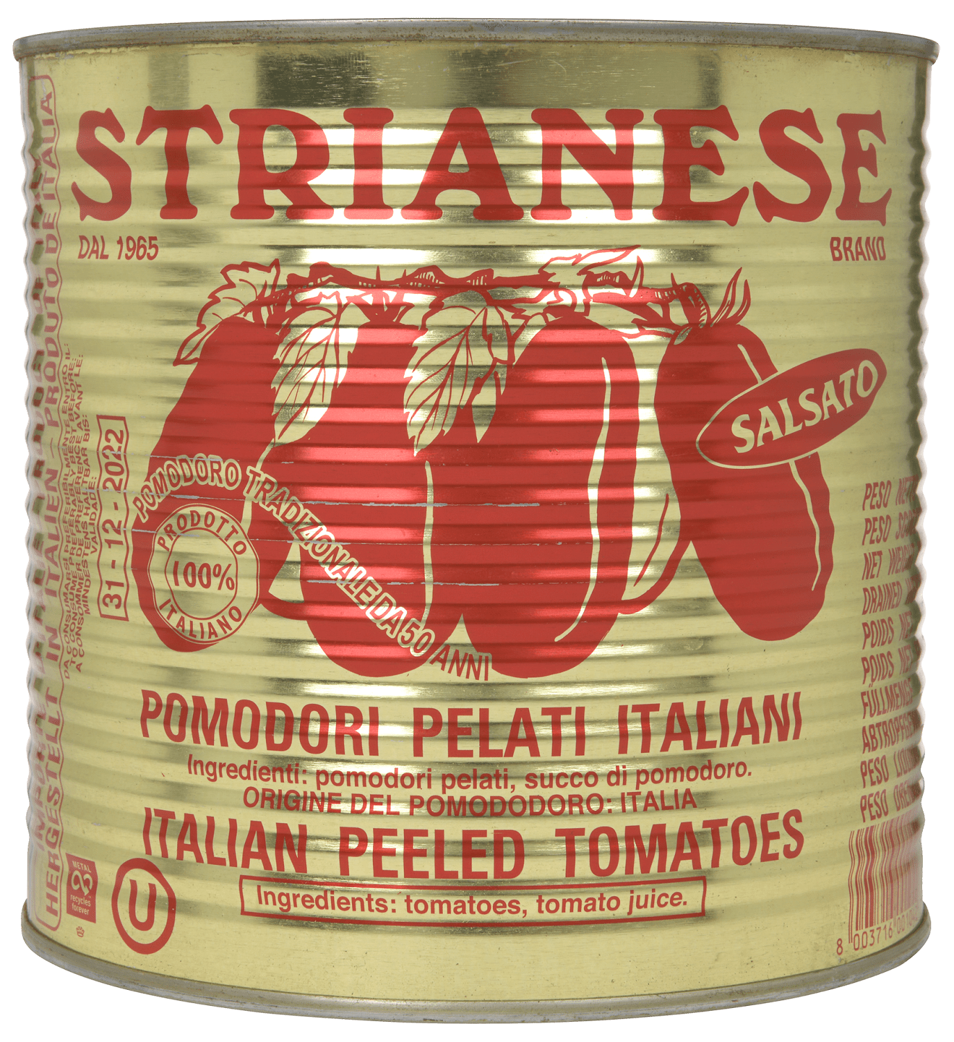 Strianese tomater hele 2,5 kg