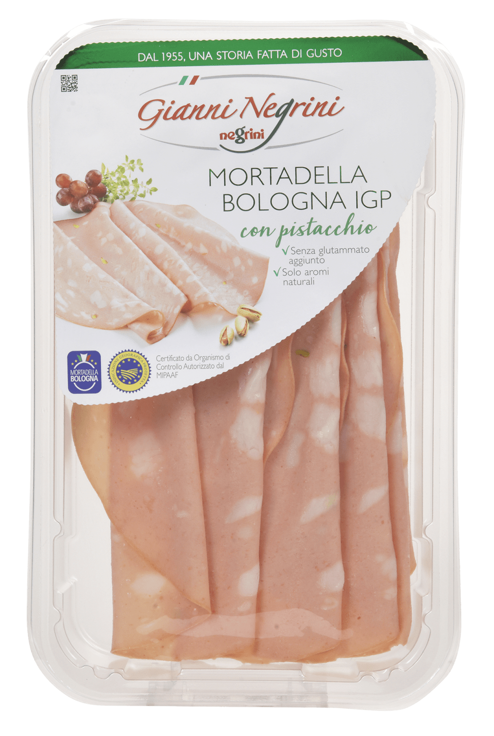 Negrini mortadella PGI m/pistasje 80 g