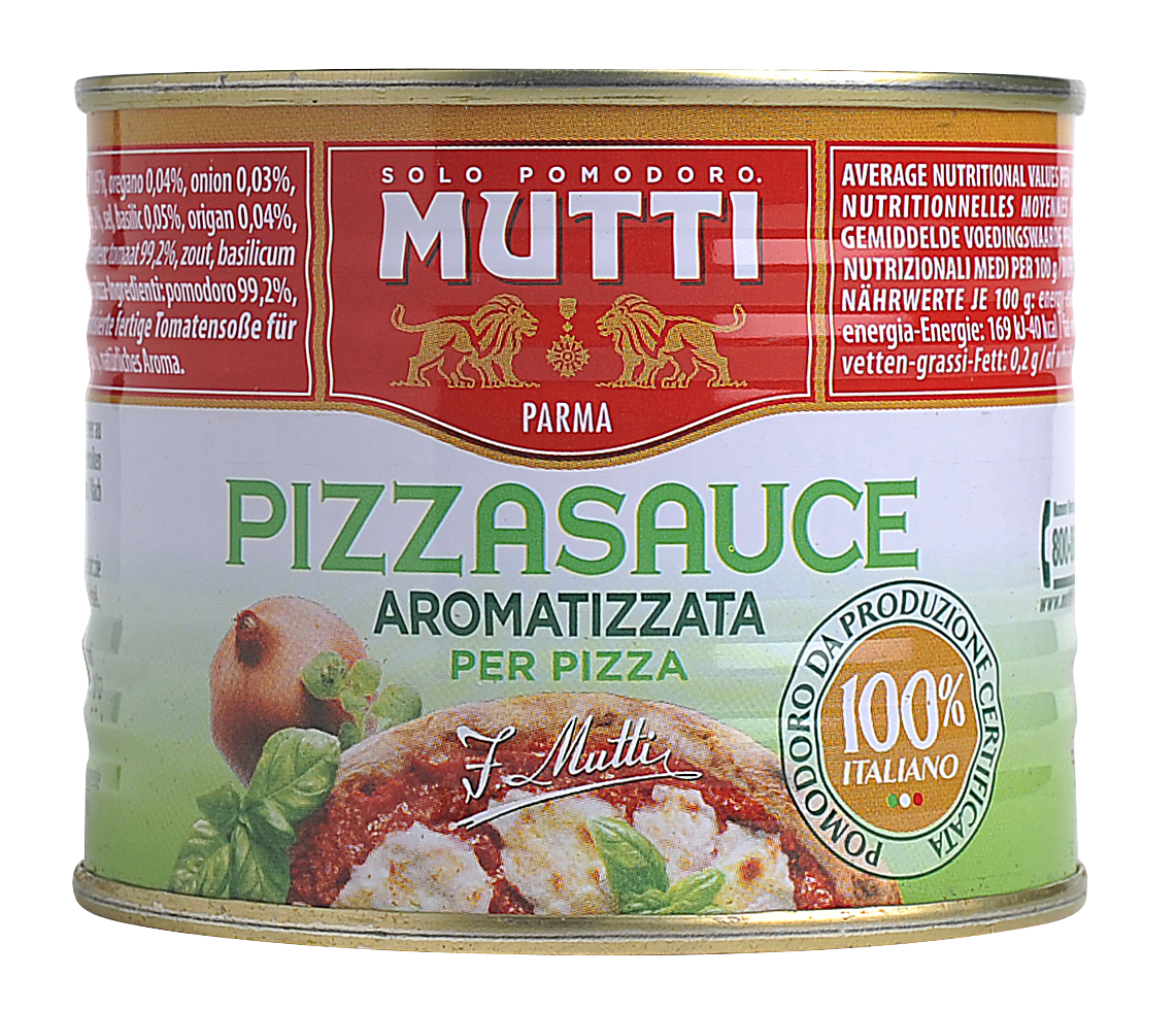 Mutti pizzasaus m/krydder 210 g