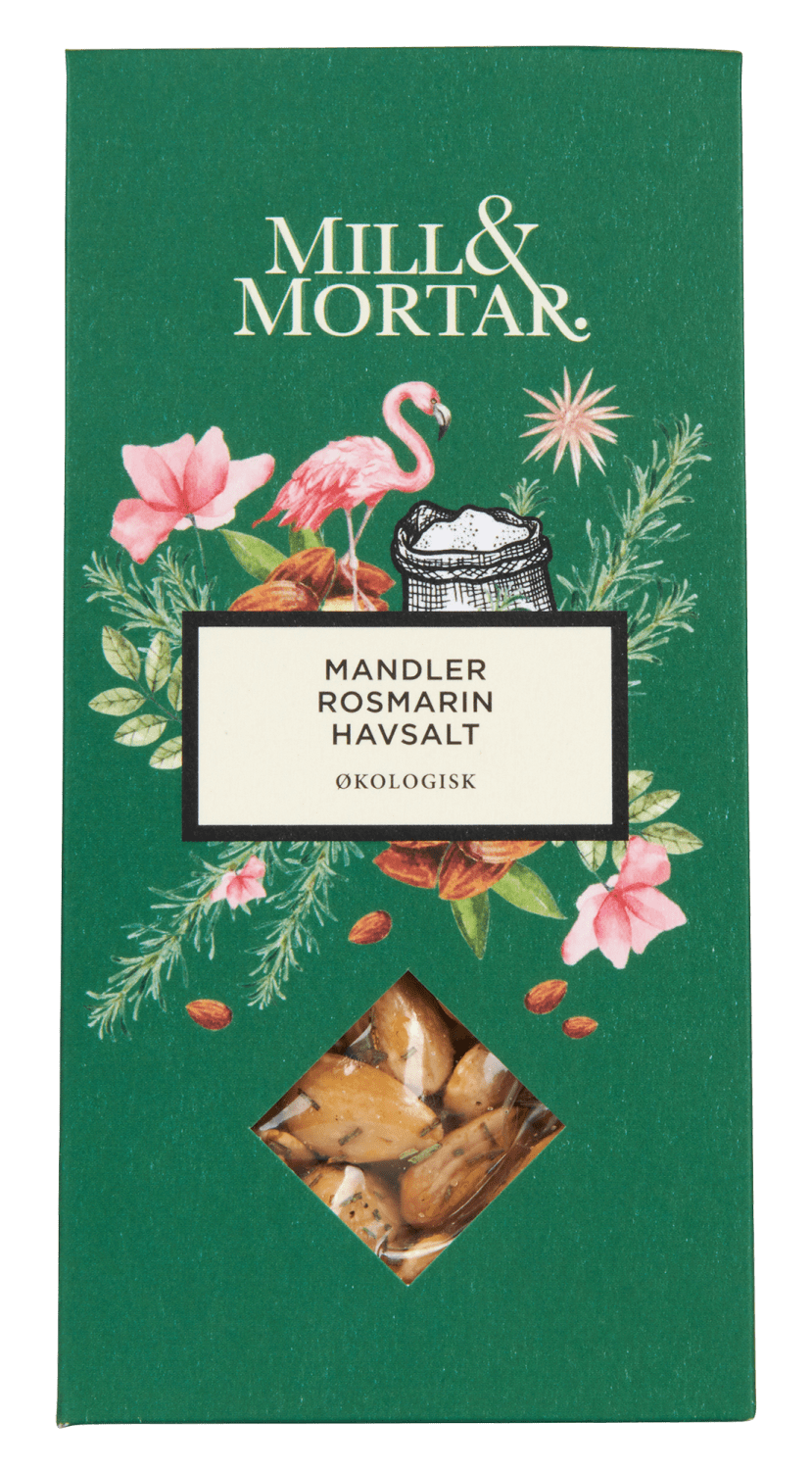 Mill & Mortar mandler m/rosmarin ØKO 100 g
