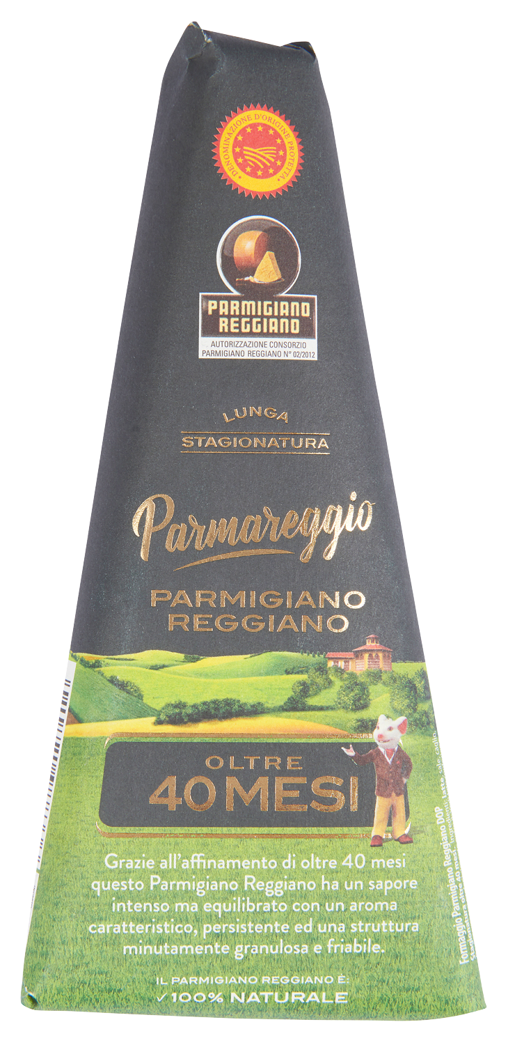 Parmigiano Reggiano trekant 40 mnd DOP 200 g