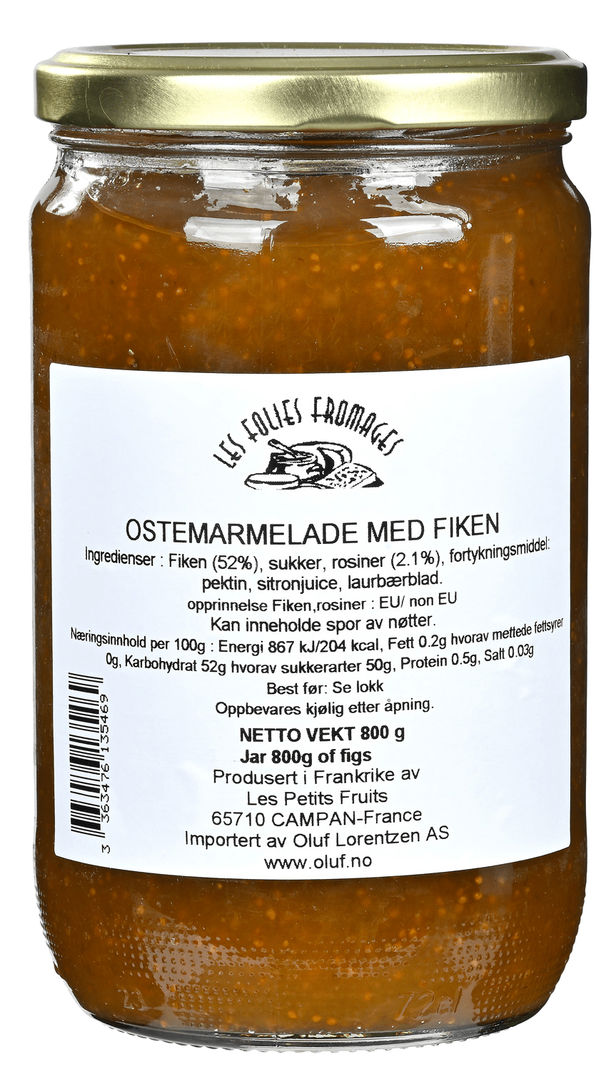 Lesgards fikenmarmelade til ost 800 g