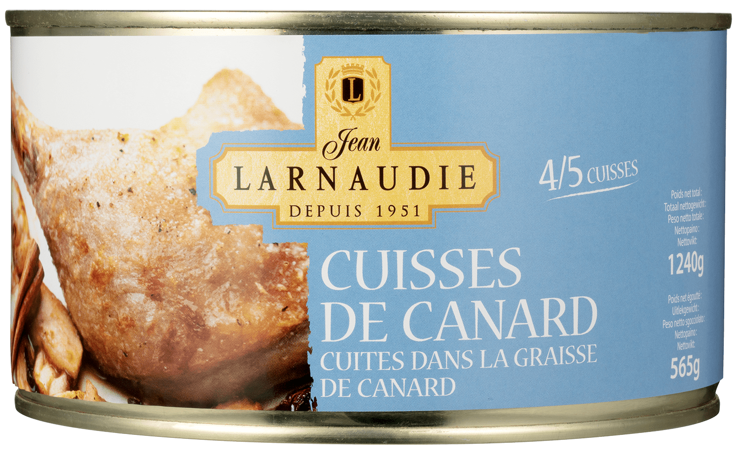 Confit de Canard (andelår) 1,24 kg