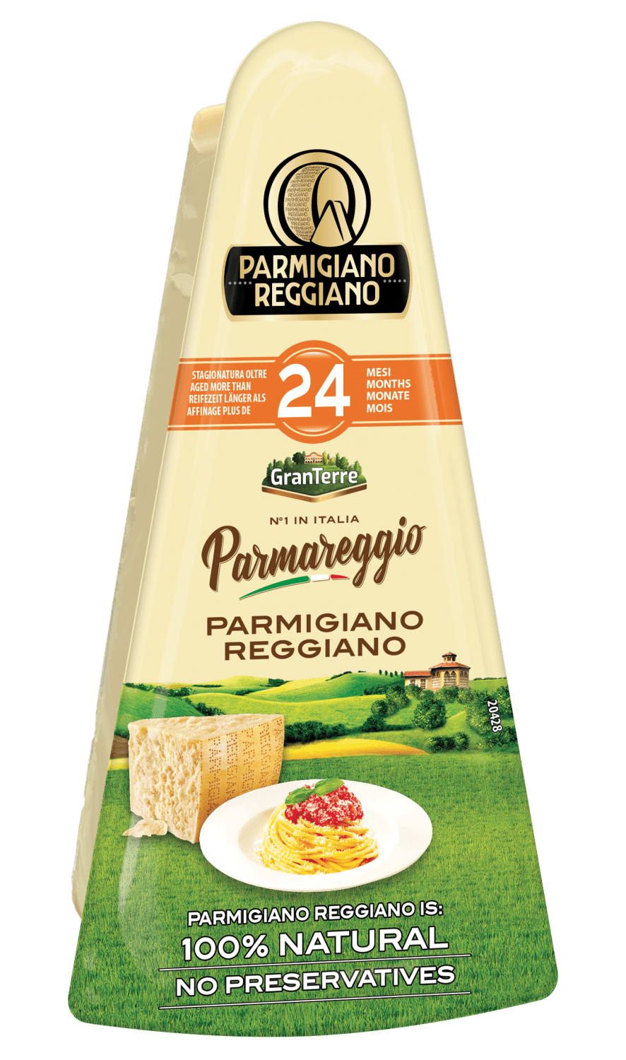 Parmigiano Reggiano trekant 24 mnd DOP 200 g