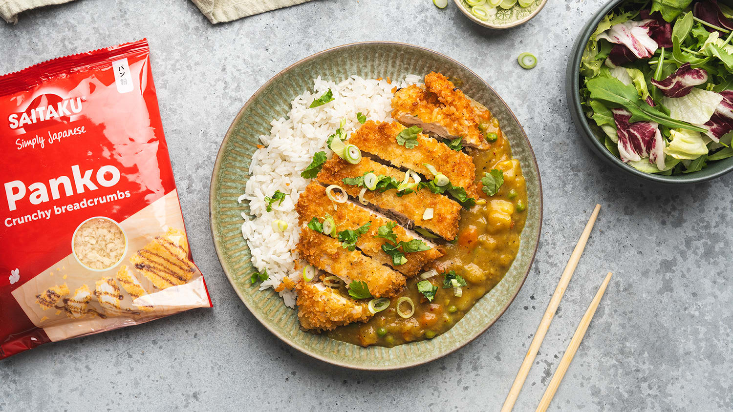 Kylling katsu med japansk currysaus 