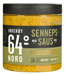 Inderøy 64° Nord sennepssaus m/dill 250 ml