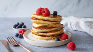 Proteinpannekaker med ricotta