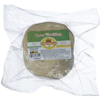 Tortilla Guanajuato white corn 12 cm 1 kg