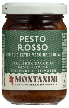 Montanini pestosaus rød 140 g