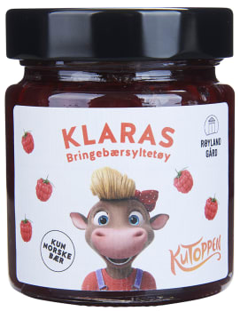 Røyland Klaras bringebærsyltetøy 225 g