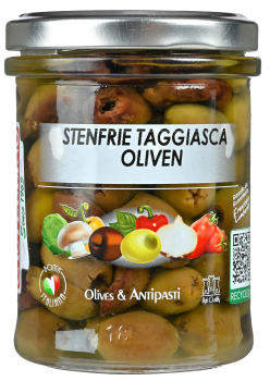 Castellino oliven Taggiasca i olje u/sten 180 g