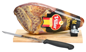 Serranoskinke gaveeske m/kniv & stativ 1 kg