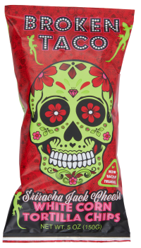 Broken Taco tortillachips Sriracha Jack 150 g