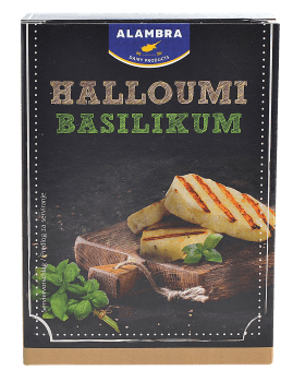 Alambra halloumi m/basilikum 200 g