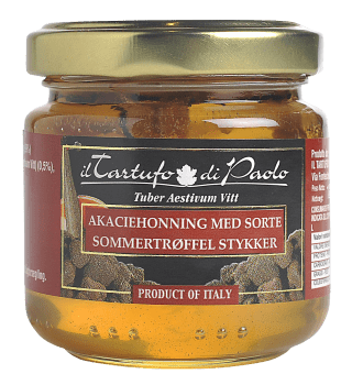 Il Tartufo honning m/sorte trøfler 120 g