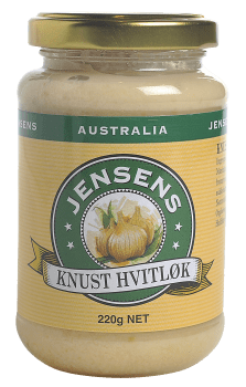 Jensen hvitløk knust 220 g