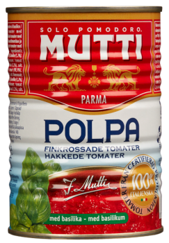 Mutti tomater knuste m/basilikum 400 g