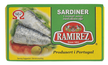 Ramirez sardiner i tomatsaus 124 g