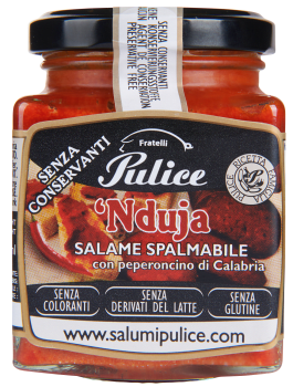 Salumi Pulice Nduja glass 190 g