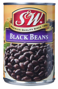 S&W bønner sorte 425 g