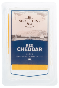 Singletons cheddar engelsk skivet 100 g