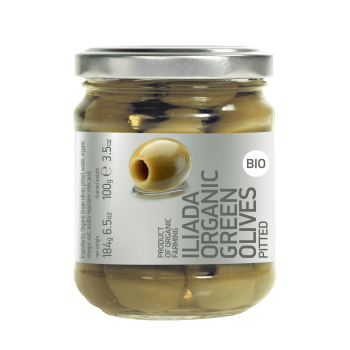 Iliada oliven grønn u/sten ØKO 184 g