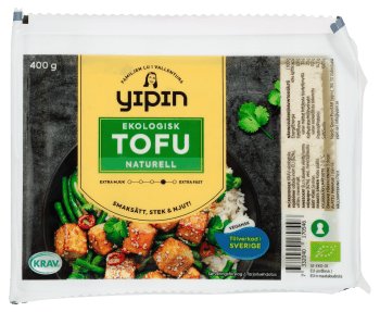 Yipin tofu naturell fast ØKO 400 g