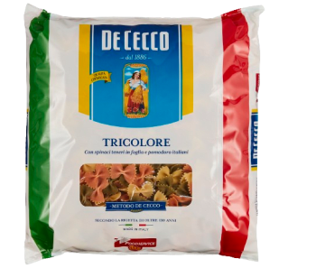 De Cecco farfalle (sløyfer) tricolore 3 kg