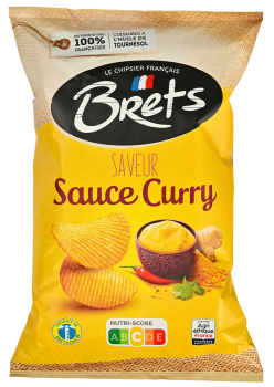 Brets potetchips m/karri 125 g