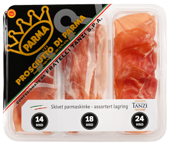 Tanzi parmaskinke 14, 18 og 24 mnd DOP 120 g