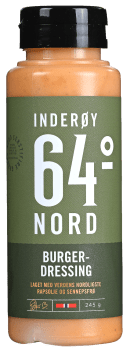 Inderøy 64° Nord burgerdressing 245 g